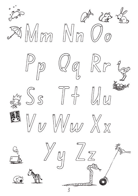 Sample interior page from the Targeting Handwriting NSW Year 1 Student Book showing NSW Foundation Style handwriting practice activities