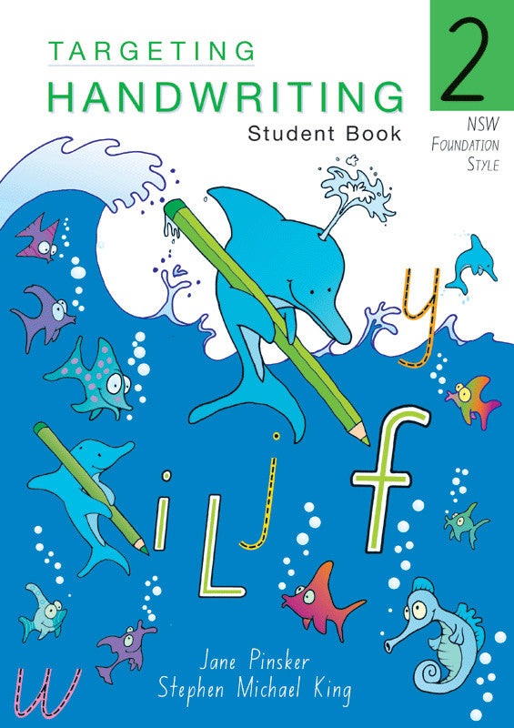 Front cover of the Targeting Handwriting NSW Year 2 Student Book by Pascal Press, a NSW Foundation Style handwriting workbook