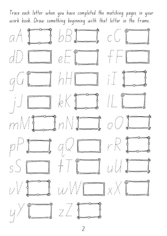 Sample interior page from the Targeting Handwriting NSW Year 2 Student Book showing NSW Foundation Style handwriting practice activities