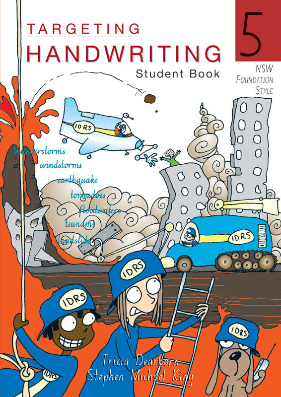 Front cover of the Targeting Handwriting NSW Year 5 Student Book by Pascal Press, a NSW Foundation Style cursive handwriting workbook