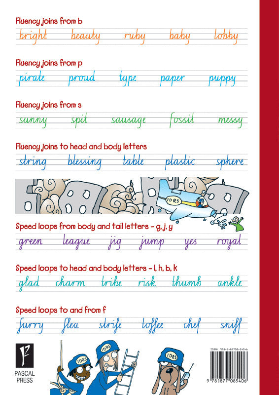 Sample interior page from the Targeting Handwriting NSW Year 5 Student Book showing NSW Foundation Style cursive handwriting practice activities
