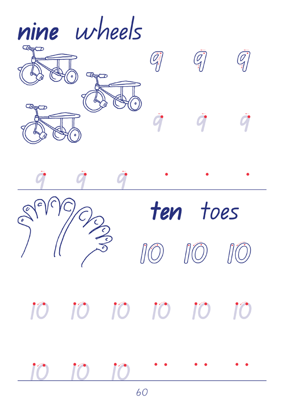 Sample interior page from the Targeting Handwriting QLD Year 1 Student Book showing Queensland Beginner's Alphabet letter formation and tracing practice