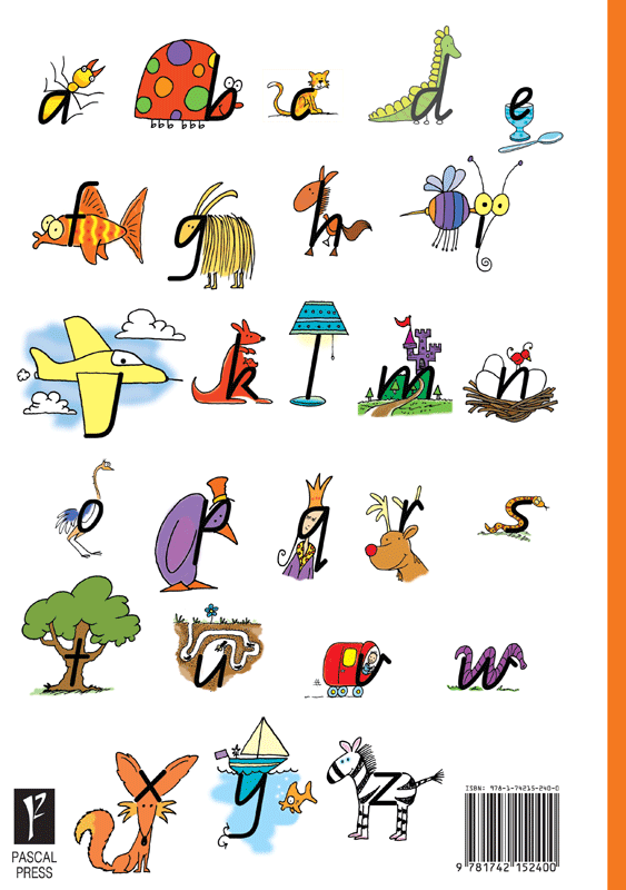 Back cover of the Targeting Handwriting QLD Year 1 Student Book from the Pascal Press Targeting Handwriting series