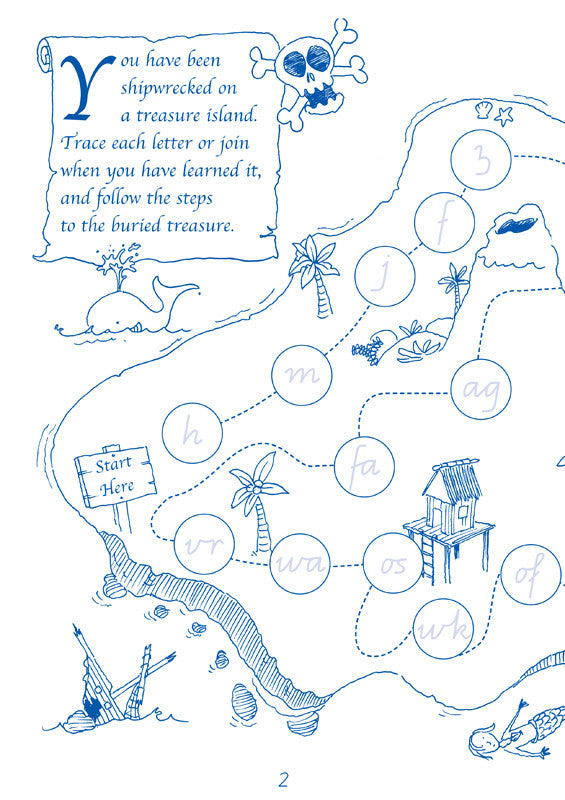 Sample interior page from the Targeting Handwriting QLD Year 3 Student Book showing Queensland Modern Cursive handwriting practice activities
