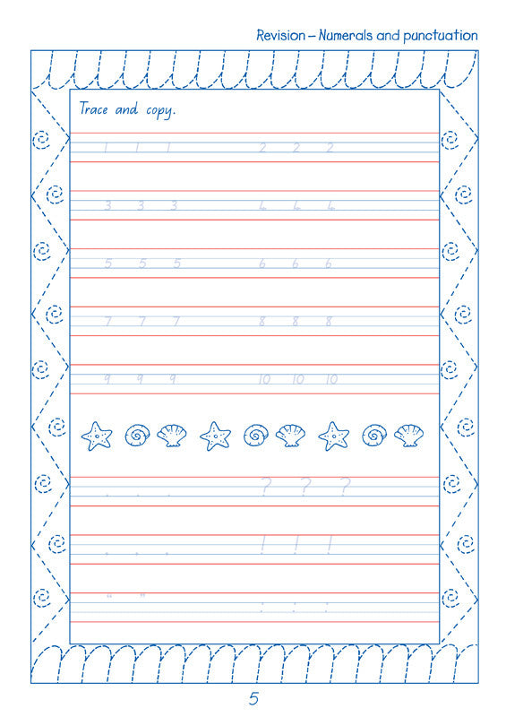 Sample interior page from the Targeting Handwriting QLD Year 3 Student Book showing Queensland Modern Cursive handwriting practice activities