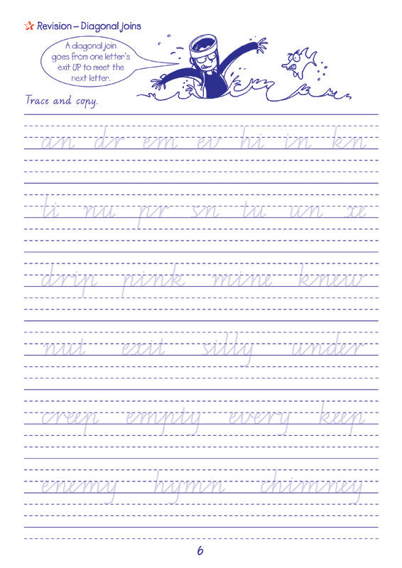 Sample interior page from the Targeting Handwriting VIC Year 4 Student Book showing Victorian Modern Cursive practice activities