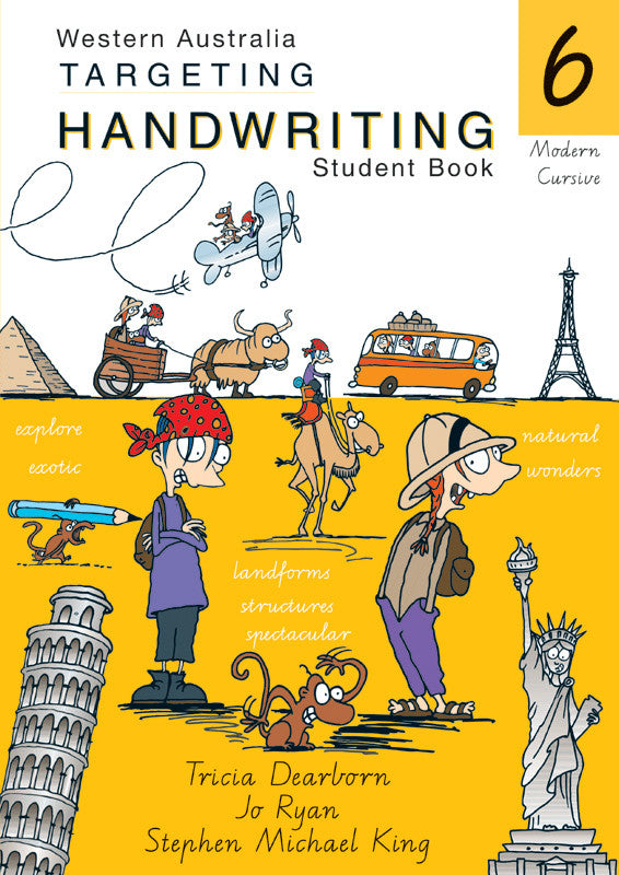 Front cover of the Targeting Handwriting WA Year 6 Student Book from Pascal Press, the main product image