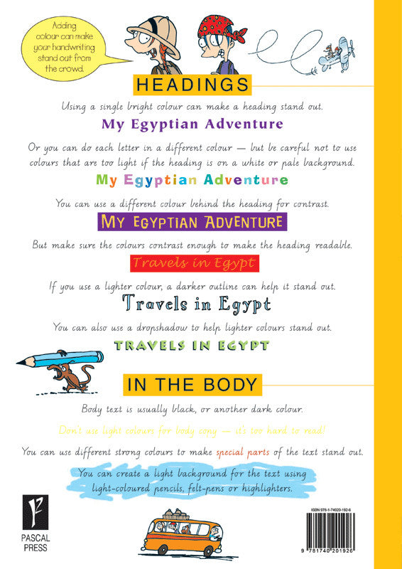 Sample inside page from the Targeting Handwriting WA Year 6 Student Book, taken from the publisher product gallery