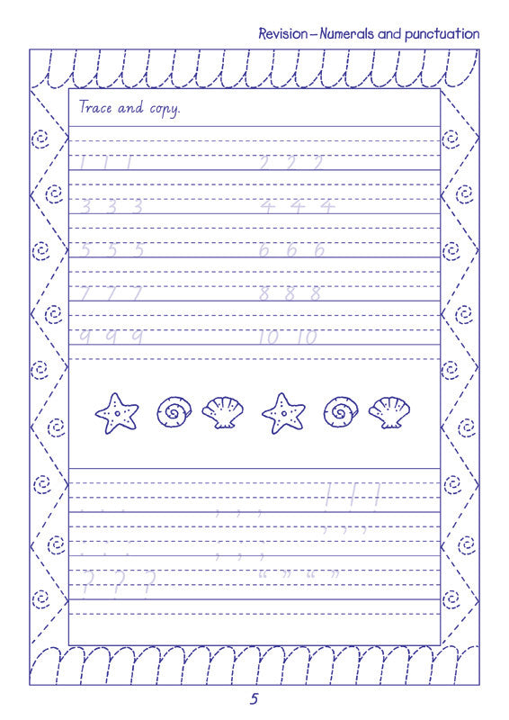 Sample interior page from the Targeting Handwriting WA Year 3 Student Book showing WA Modern Cursive practice activities