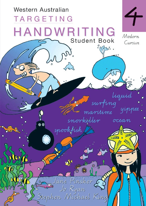 Front cover of the Targeting Handwriting WA Year 4 Student Book from Pascal Press, the main product image