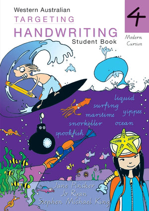 Front cover of the Targeting Handwriting WA Year 4 Student Book from Pascal Press, the main product image
