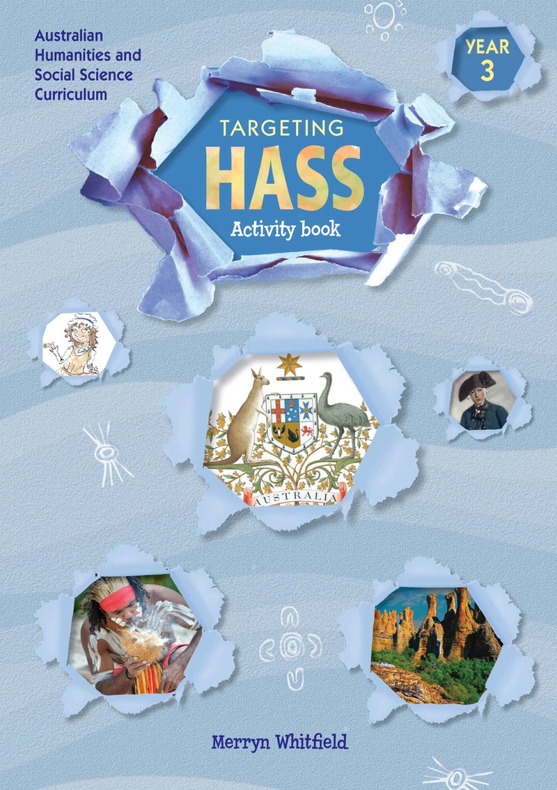 Front cover of Targeting HASS Activity Book Year 3 from Pascal Press, the main product image on the publisher page