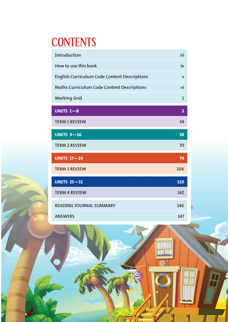 Sample page from Targeting Homework Activity Book Year 4 New Edition, shown in the publisher's preview gallery of English and maths homework units