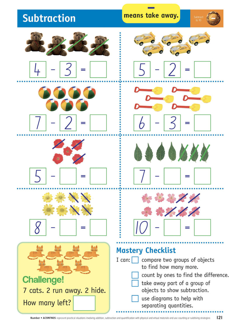 Sample inside page from the Targeting Maths Foundation Student Book, taken from the publisher product gallery