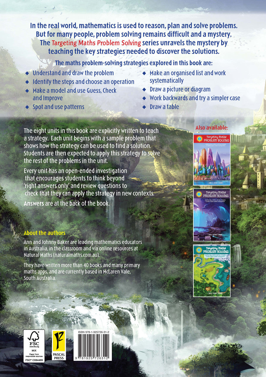 Back cover of Targeting Maths Problem Solving Year 4 from the Pascal Press Targeting series