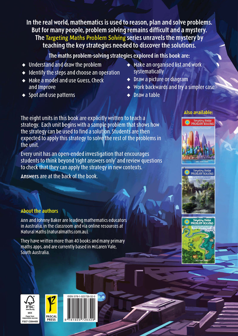 Back cover of Targeting Maths Problem Solving Year 5 from the Pascal Press Targeting series