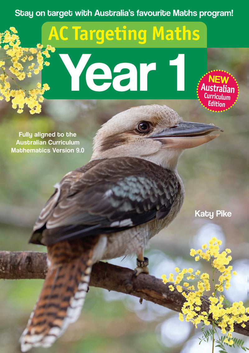Front cover of the Targeting Maths Year 1 Student Book from Pascal Press, the main product image
