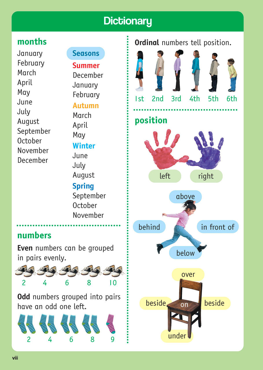 Sample inside page from the Targeting Maths Year 1 Student Book, taken from the publisher product gallery