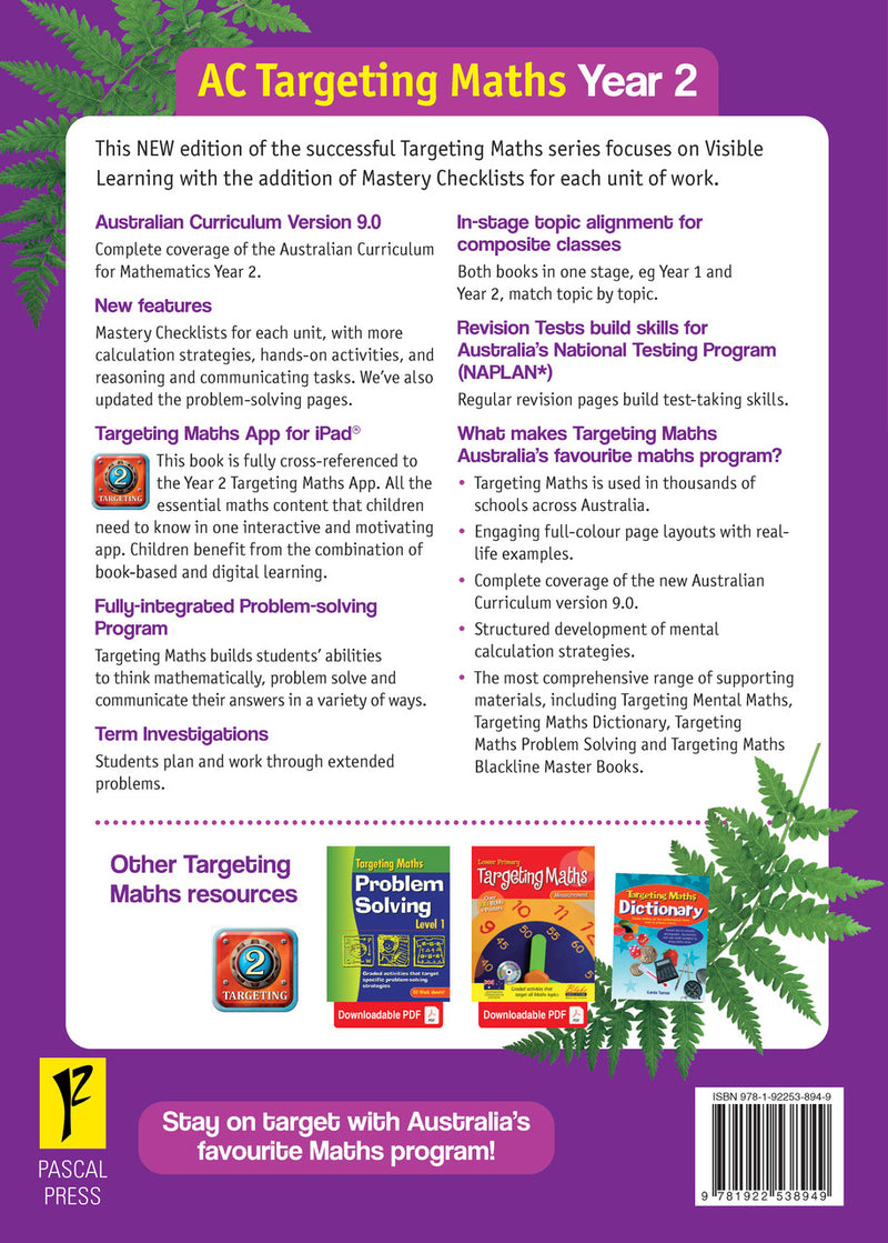 Sample inside page from the Targeting Maths Year 2 Student Book, taken from the publisher product gallery