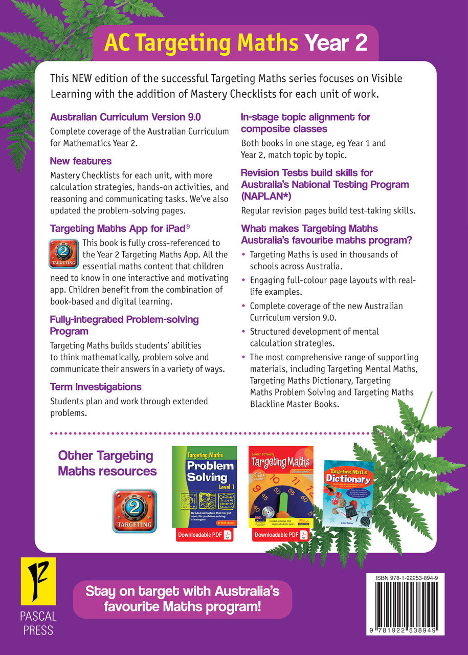 Sample inside page from the Targeting Maths Year 2 Student Book, taken from the publisher product gallery