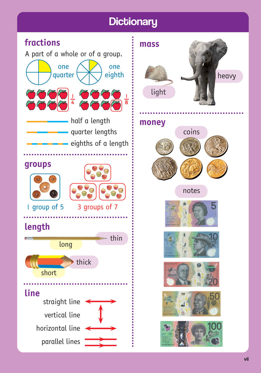 Sample inside page from the Targeting Maths Year 2 Student Book, taken from the publisher product gallery