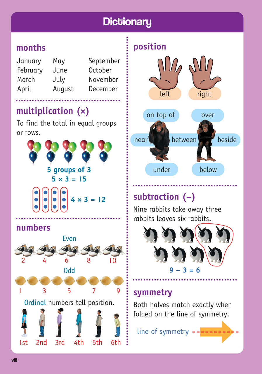 Sample inside page from the Targeting Maths Year 2 Student Book, taken from the publisher product gallery