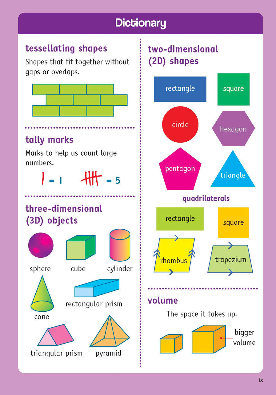 Sample inside page from the Targeting Maths Year 2 Student Book, taken from the publisher product gallery