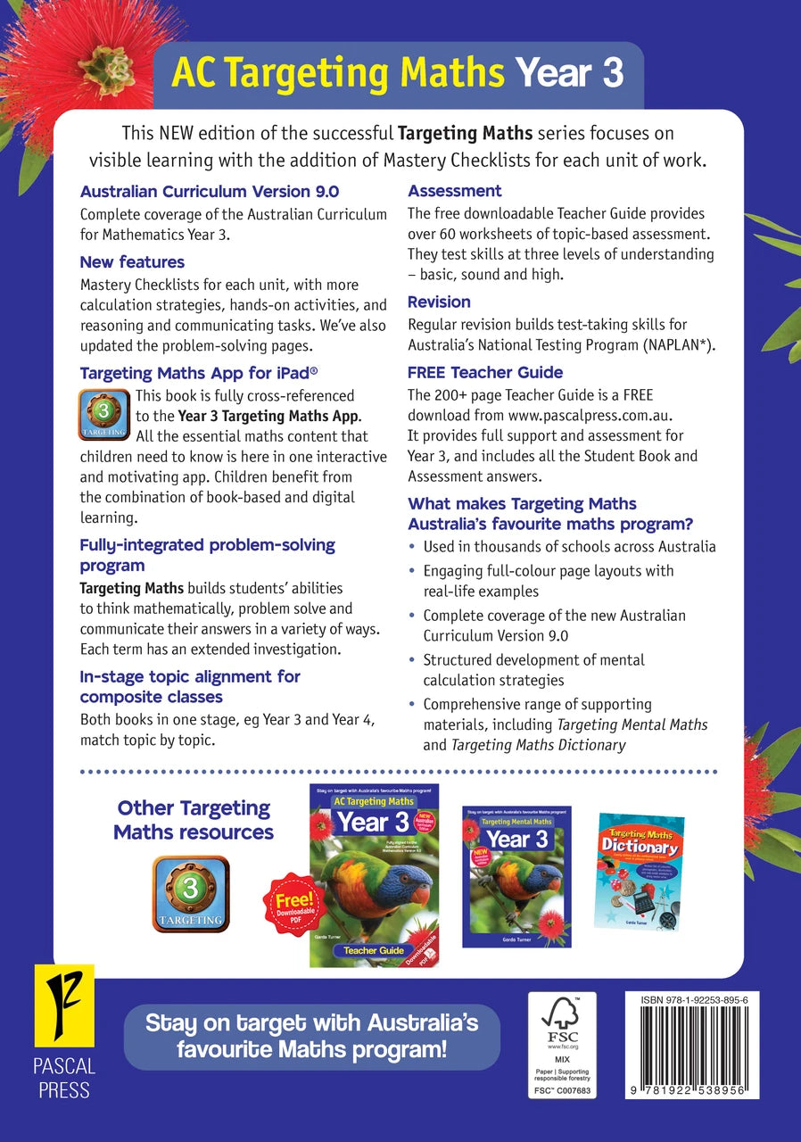 Sample inside page from the Targeting Maths Year 3 Student Book, taken from the publisher product gallery