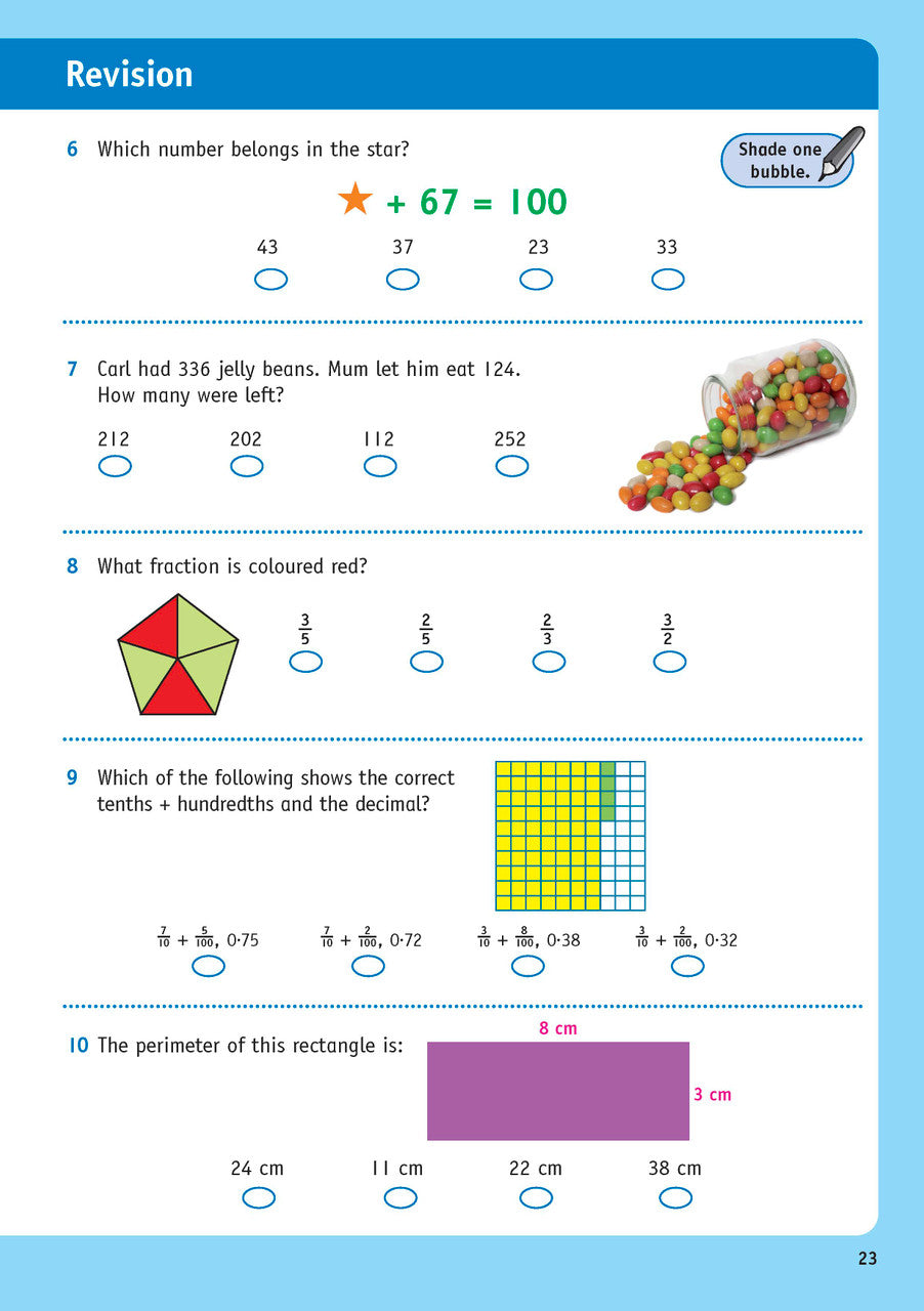 Sample inside page from the Targeting Maths Year 4 Student Book, taken from the publisher product gallery