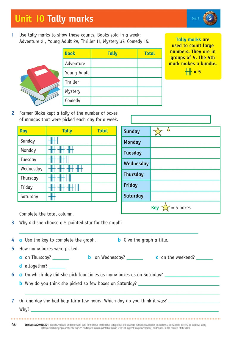 Sample inside page from the Targeting Maths Year 5 Student Book, taken from the publisher product gallery