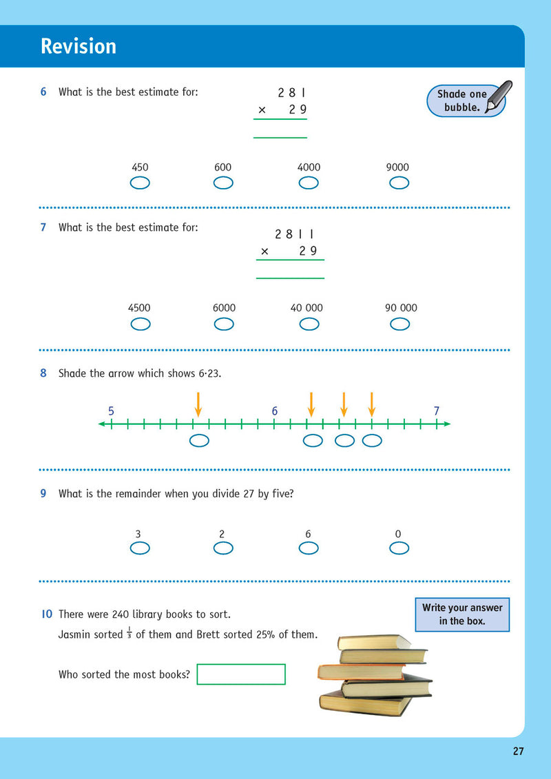 Sample inside page from the Targeting Maths Year 6 Student Book, taken from the publisher product gallery