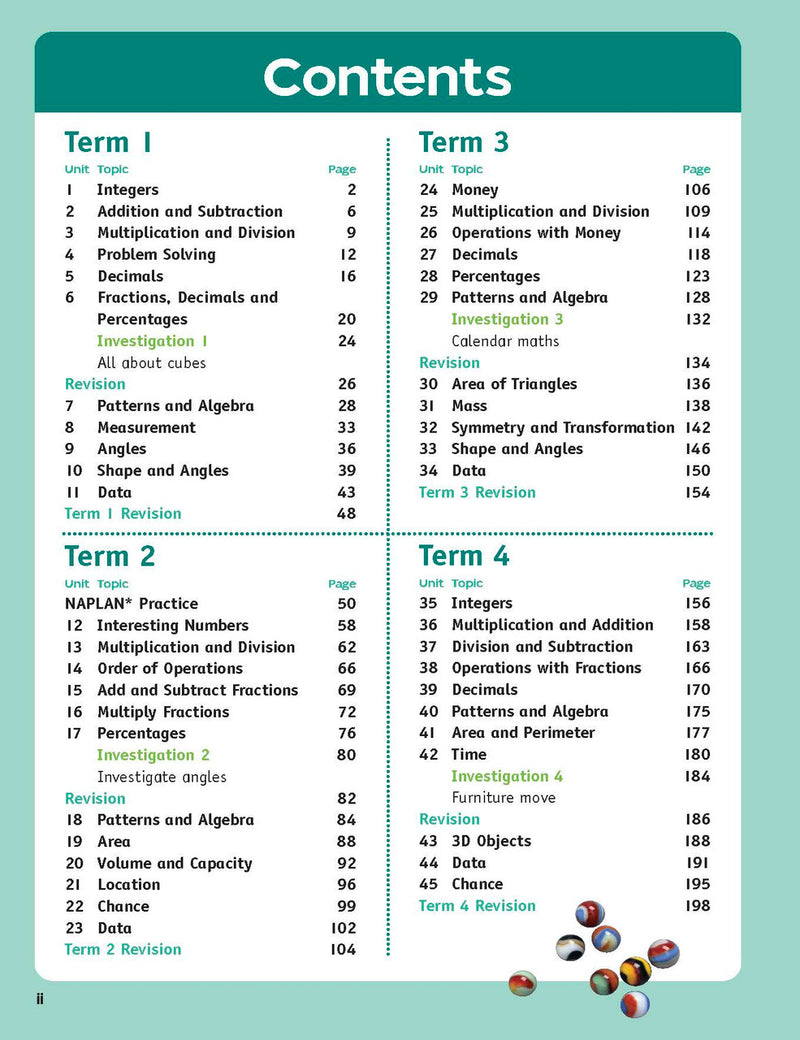 Sample inside page from the Targeting Maths Year 6 Student Book, taken from the publisher product gallery