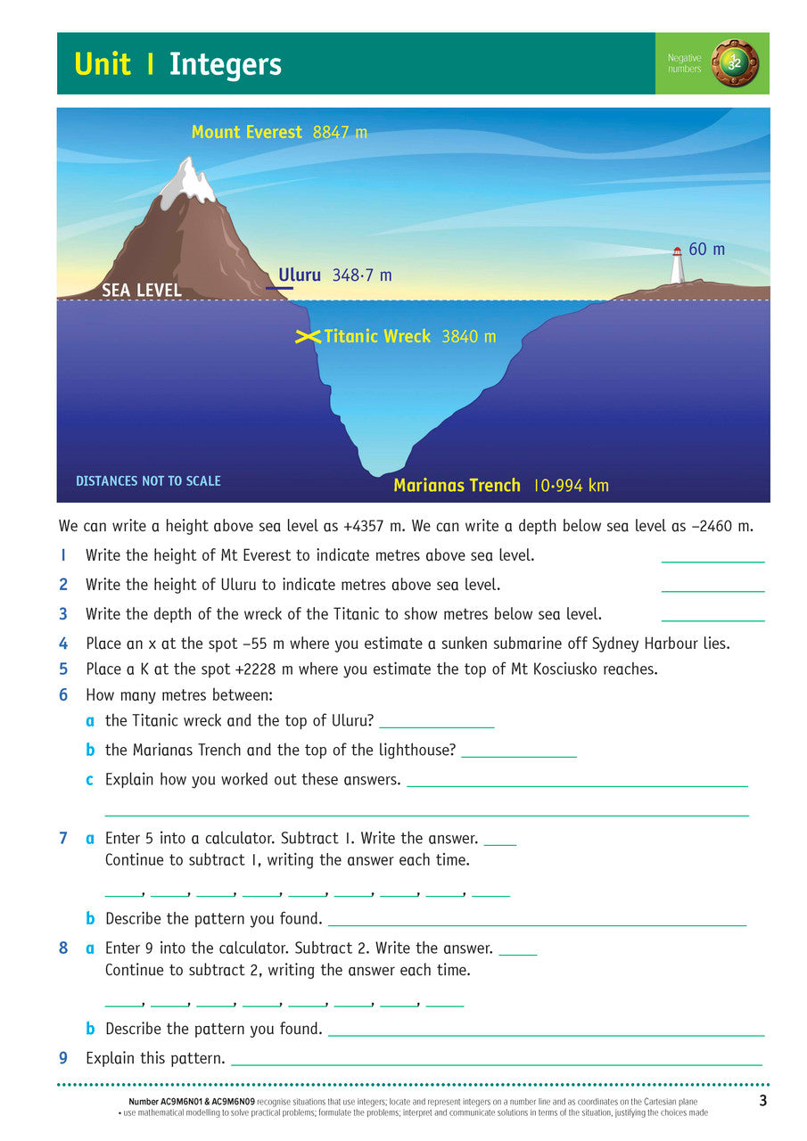Sample inside page from the Targeting Maths Year 6 Student Book, taken from the publisher product gallery
