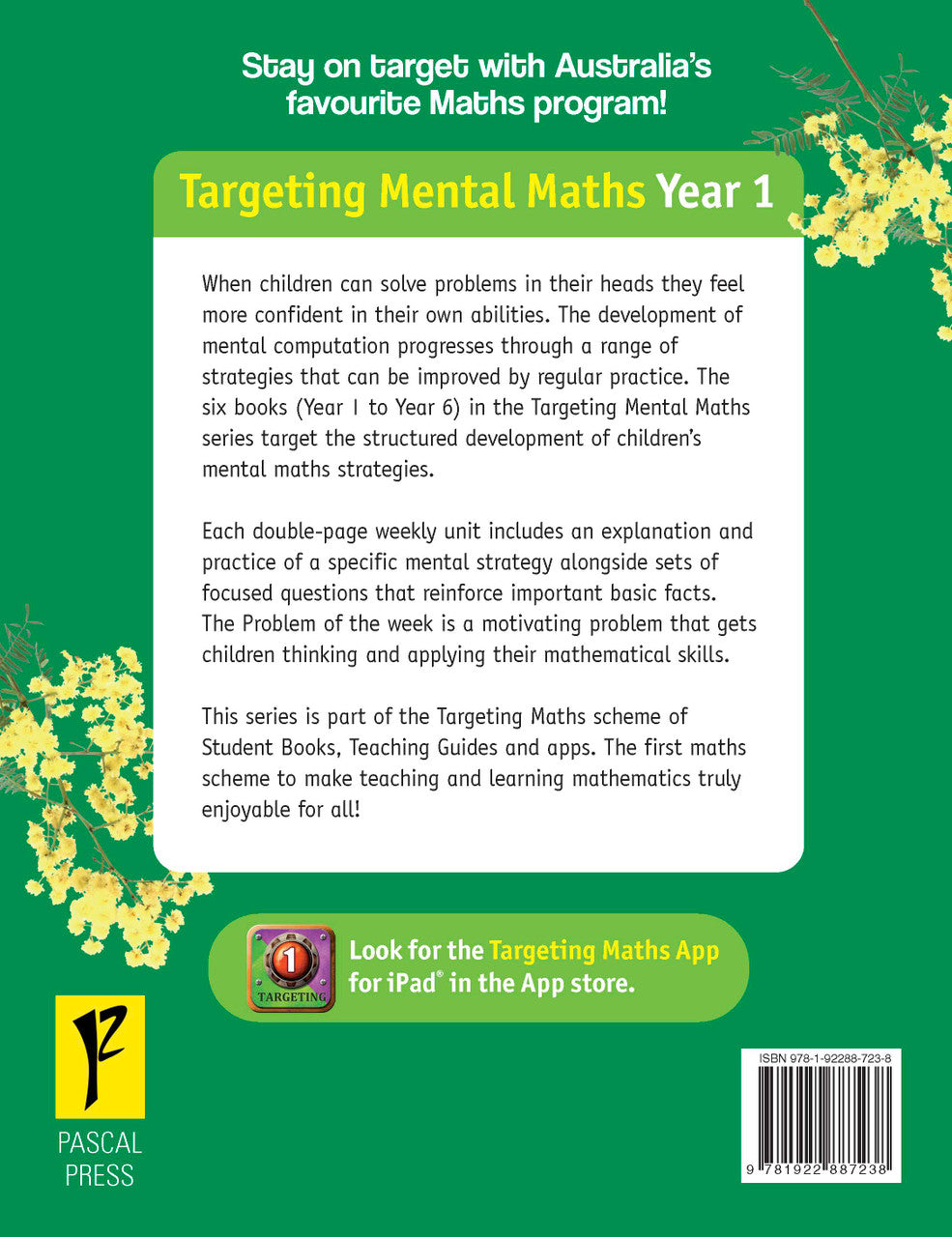 Sample inside page from the Targeting Mental Maths Year 1 book, taken from the publisher product gallery