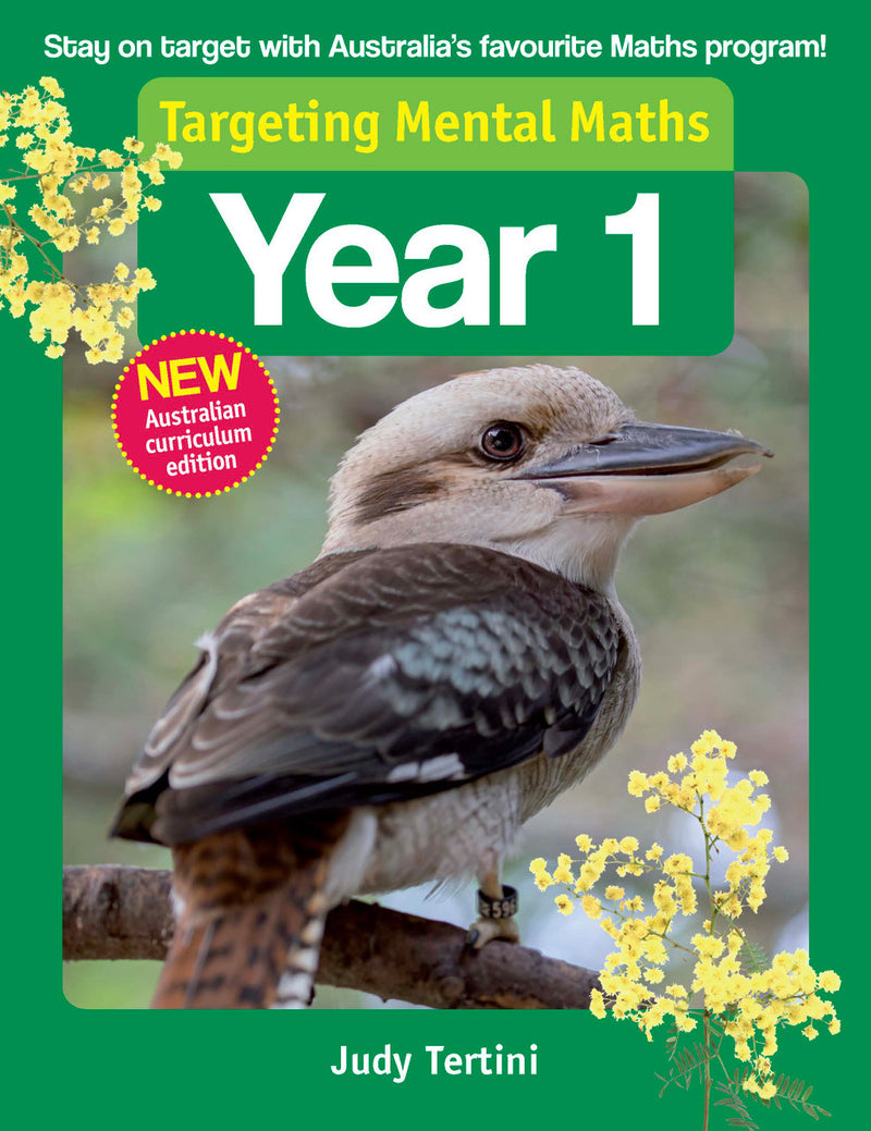 Front cover of the Targeting Mental Maths Year 1 book from Pascal Press, the main product image