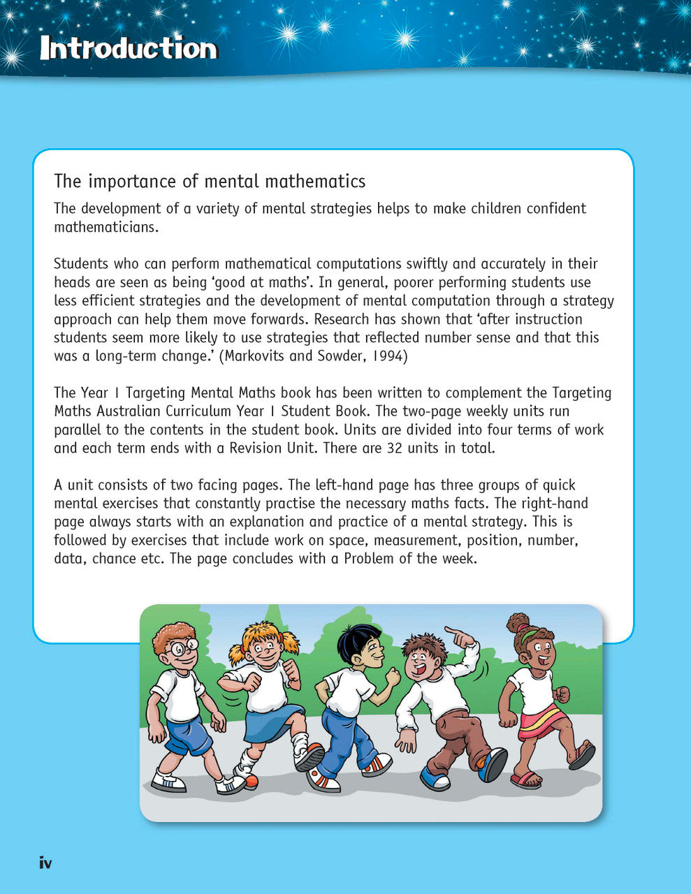 Sample inside page from the Targeting Mental Maths Year 1 book, taken from the publisher product gallery