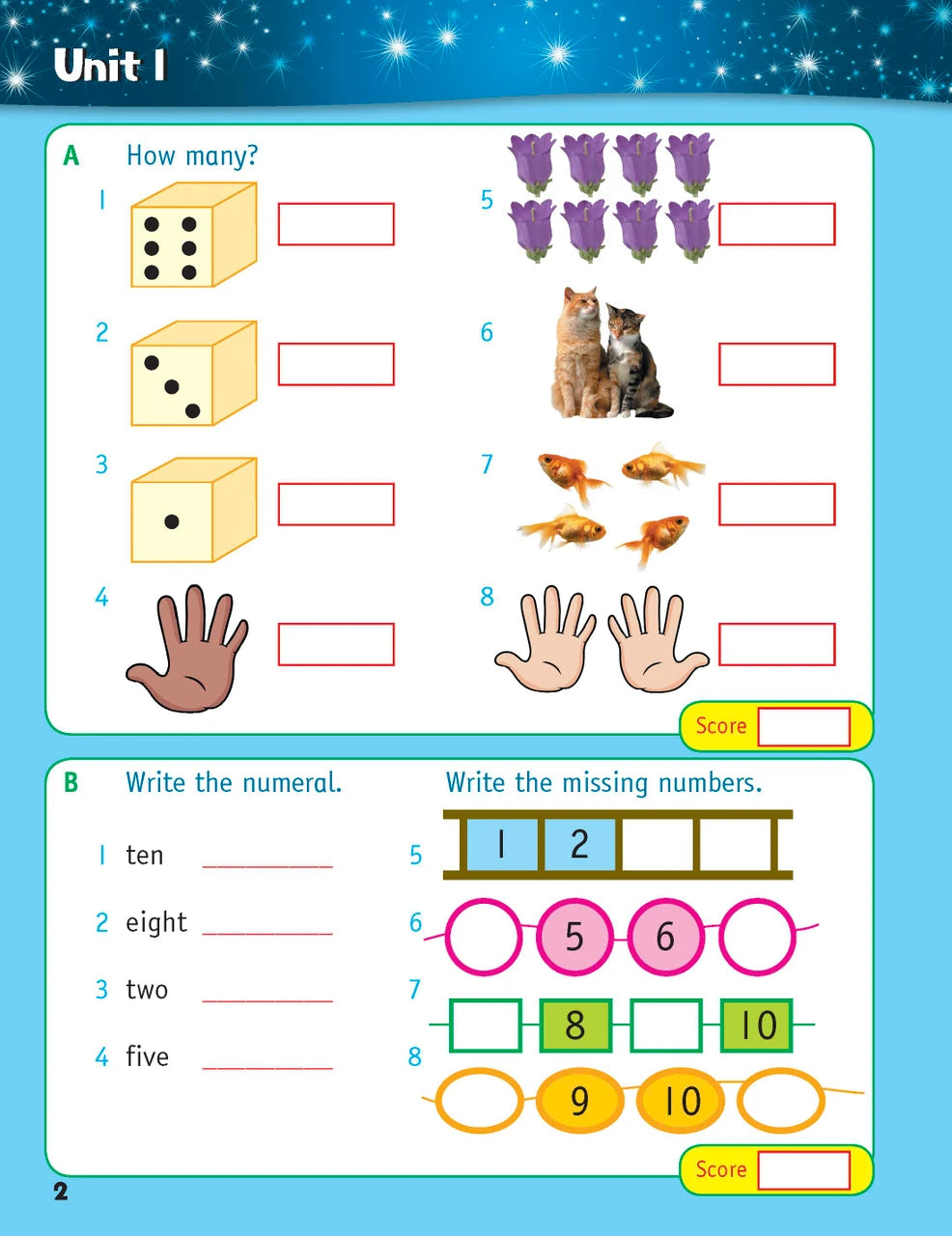 Sample inside page from the Targeting Mental Maths Year 1 book, taken from the publisher product gallery