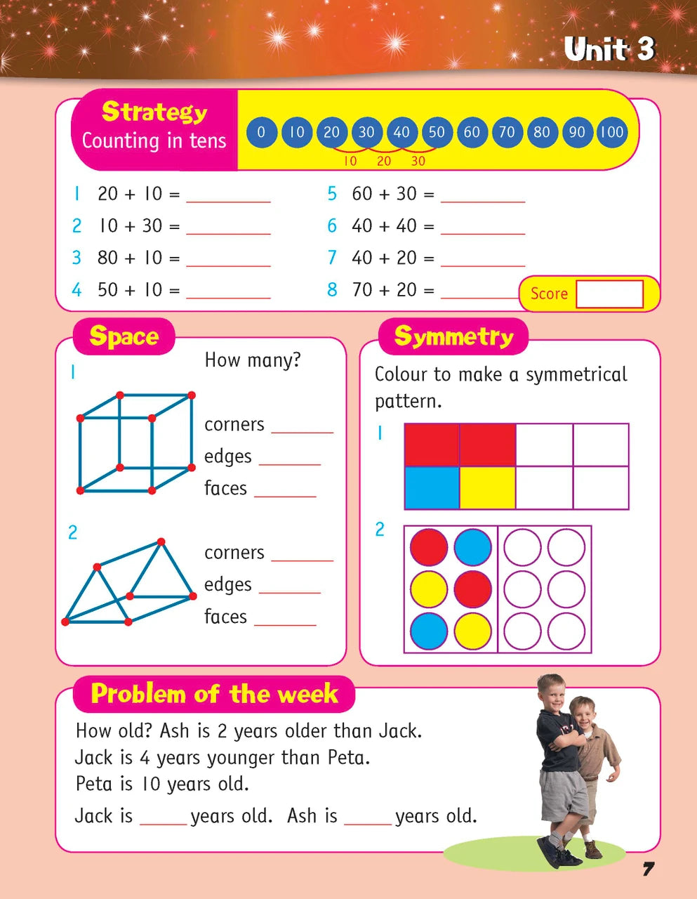 Sample inside page from the Targeting Mental Maths Year 2 2023 Curriculum Edition workbook, taken from the publisher product gallery