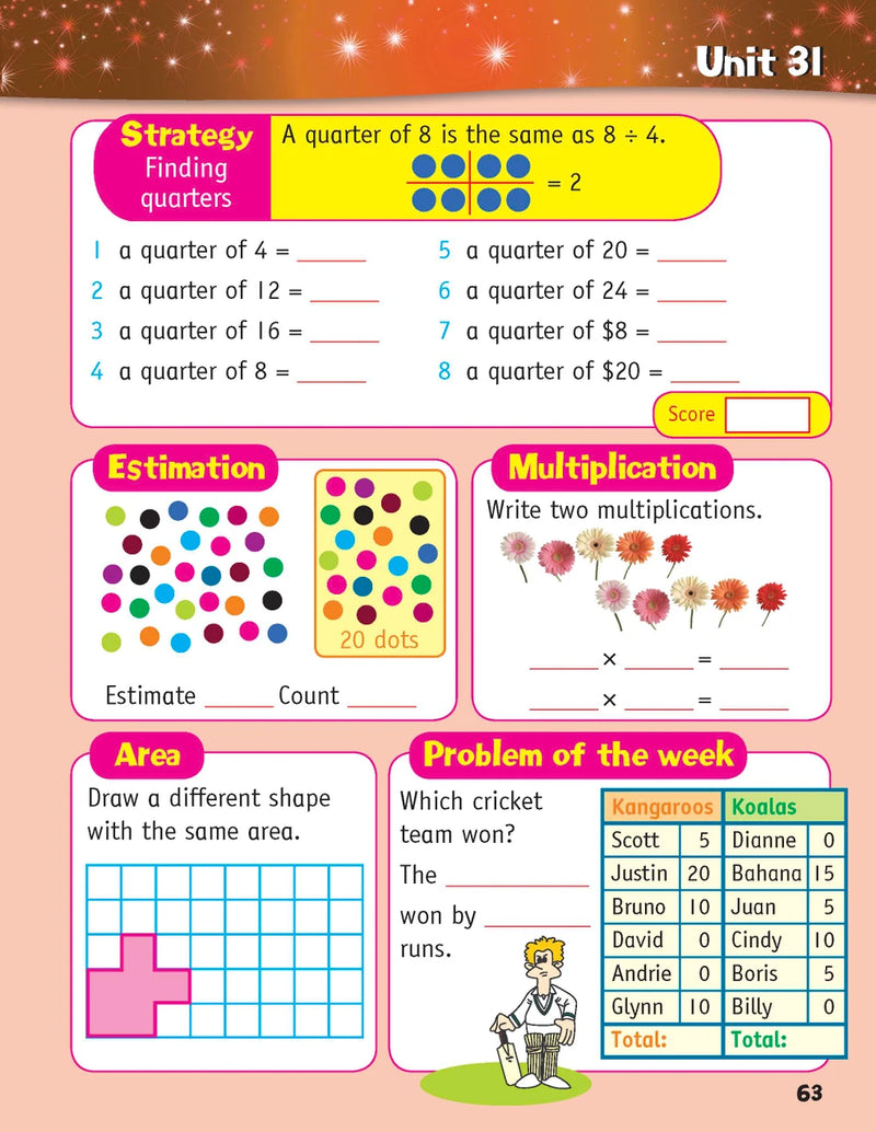 Sample inside page from the Targeting Mental Maths Year 2 2023 Curriculum Edition workbook, taken from the publisher product gallery
