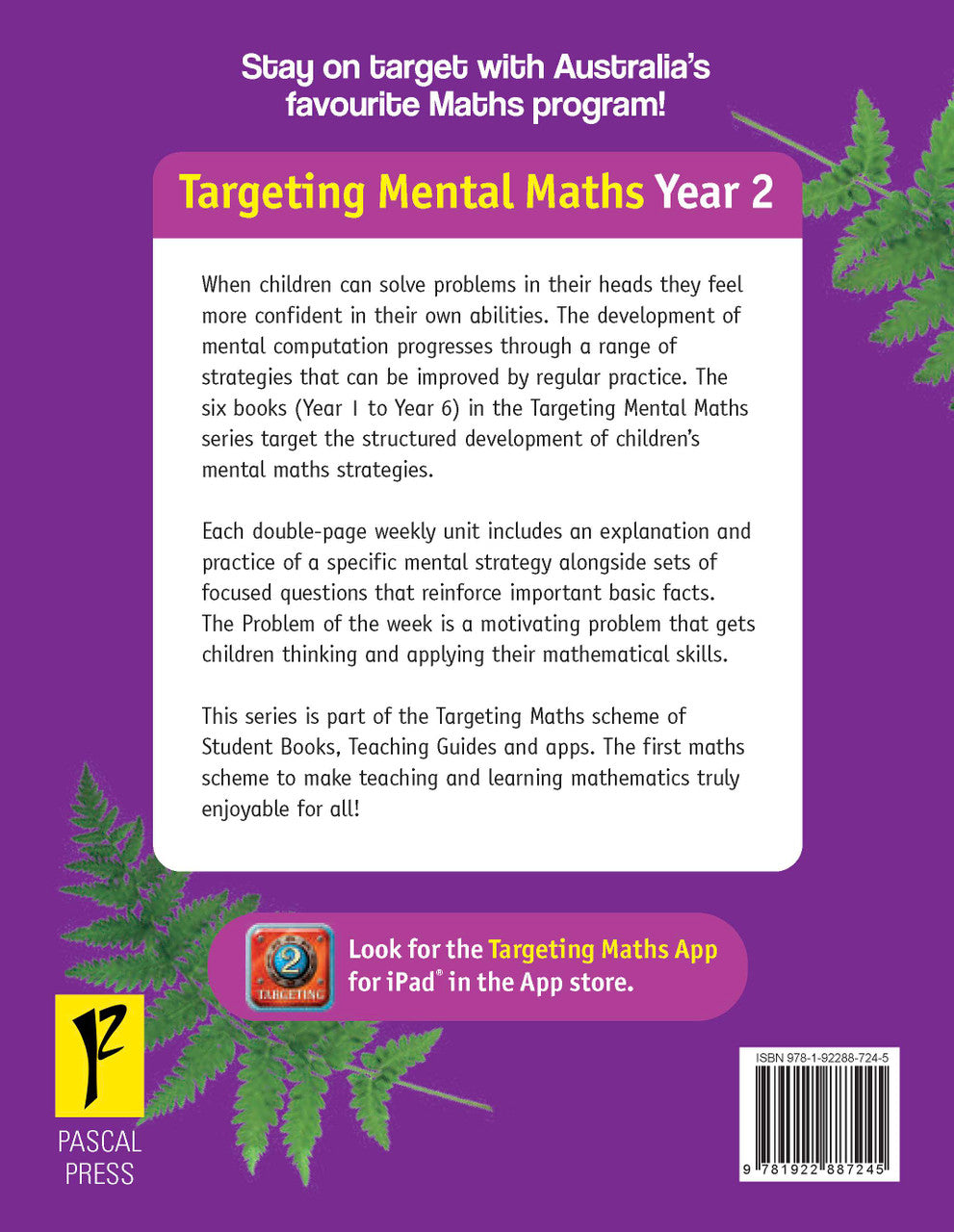 Sample inside page from the Targeting Mental Maths Year 2 2023 Curriculum Edition workbook, taken from the publisher product gallery