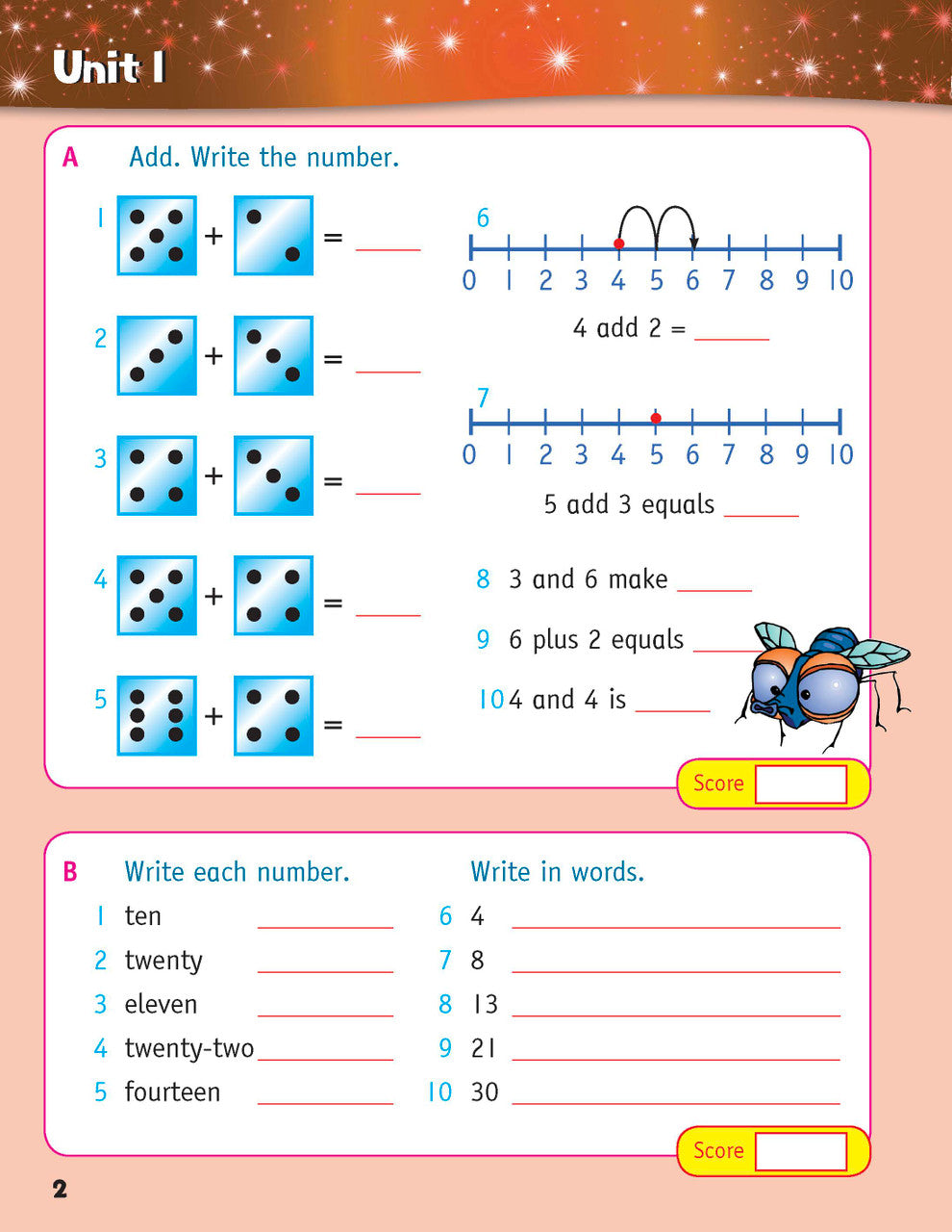 Sample inside page from the Targeting Mental Maths Year 2 2023 Curriculum Edition workbook, taken from the publisher product gallery