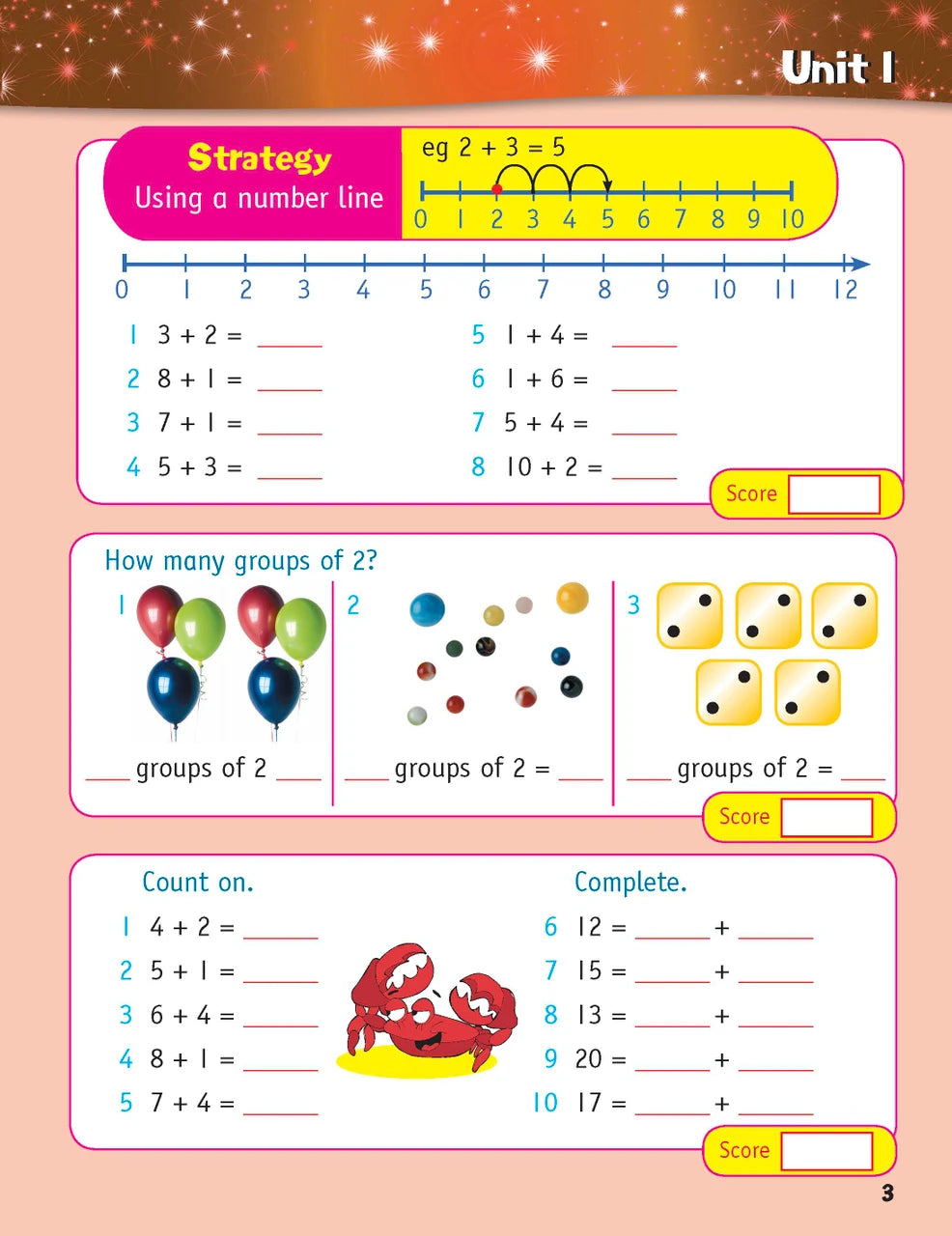 Sample inside page from the Targeting Mental Maths Year 2 2023 Curriculum Edition workbook, taken from the publisher product gallery