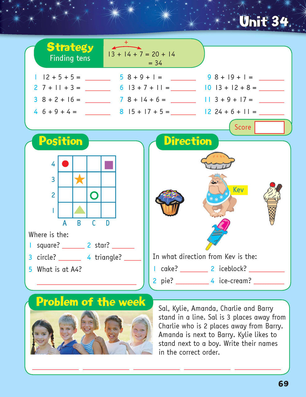 Sample inside page from the Targeting Mental Maths Year 3 2023 Curriculum Edition workbook, taken from the publisher product gallery