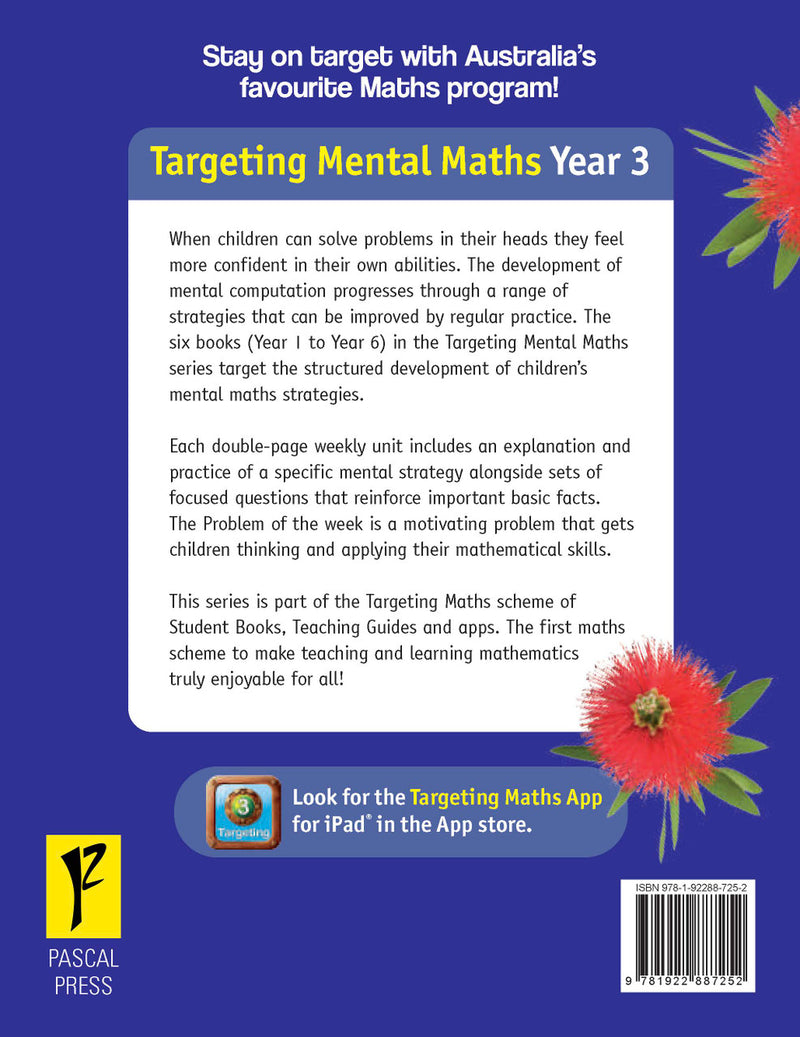 Sample inside page from the Targeting Mental Maths Year 3 2023 Curriculum Edition workbook, taken from the publisher product gallery