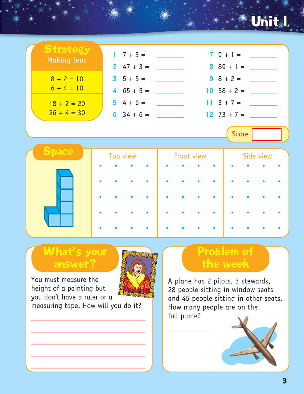 Sample inside page from the Targeting Mental Maths Year 3 2023 Curriculum Edition workbook, taken from the publisher product gallery