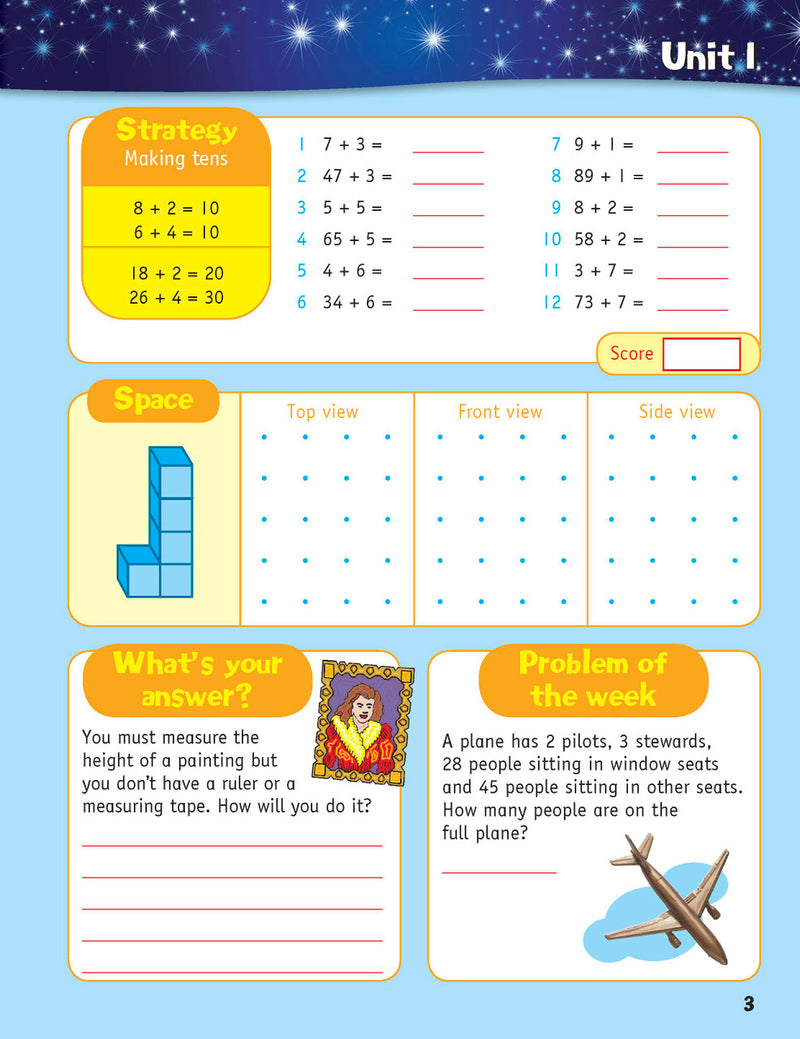 Sample inside page from the Targeting Mental Maths Year 3 2023 Curriculum Edition workbook, taken from the publisher product gallery