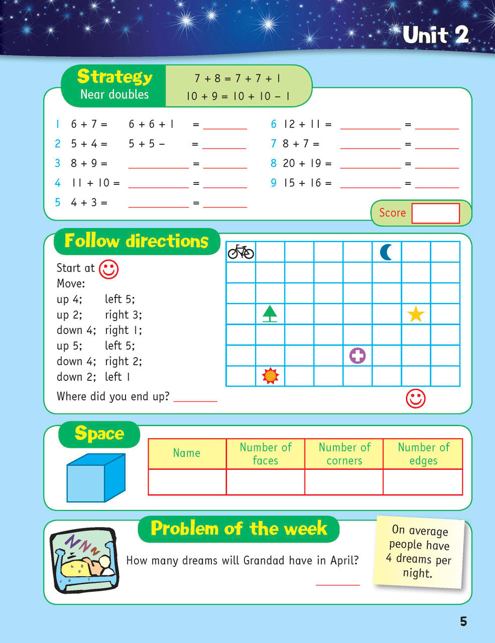Sample inside page from the Targeting Mental Maths Year 3 2023 Curriculum Edition workbook, taken from the publisher product gallery