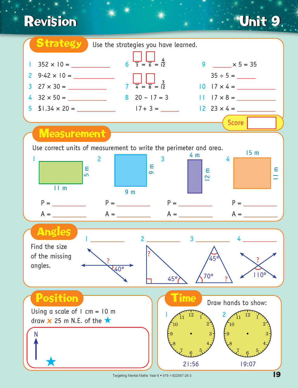 Sample inside page from the Targeting Mental Maths Year 6 2023 Curriculum Edition workbook, taken from the publisher product gallery