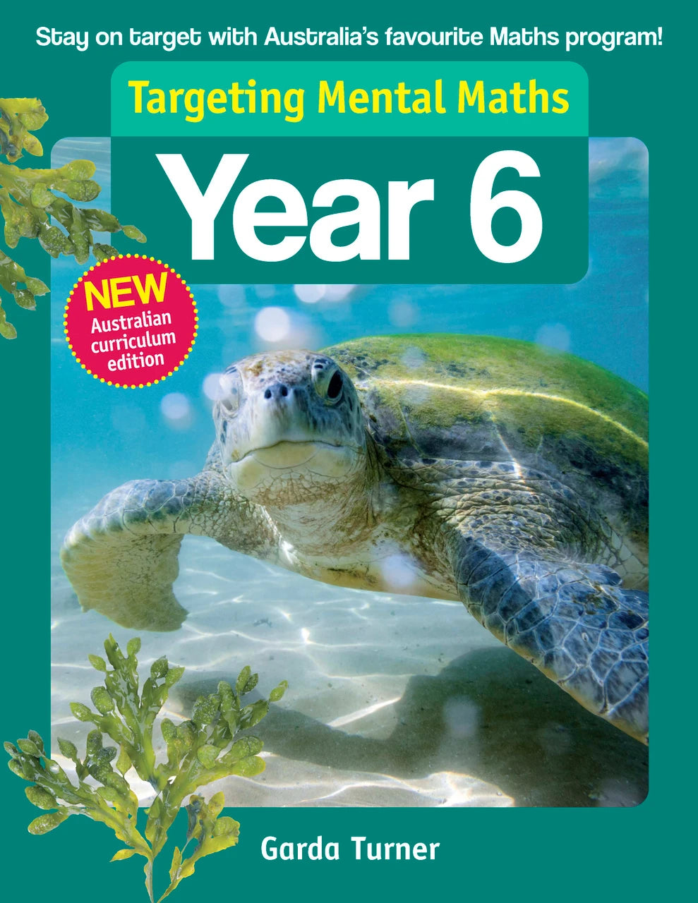 Front cover of the Targeting Mental Maths Year 6 2023 Curriculum Edition workbook from Pascal Press, the main product image