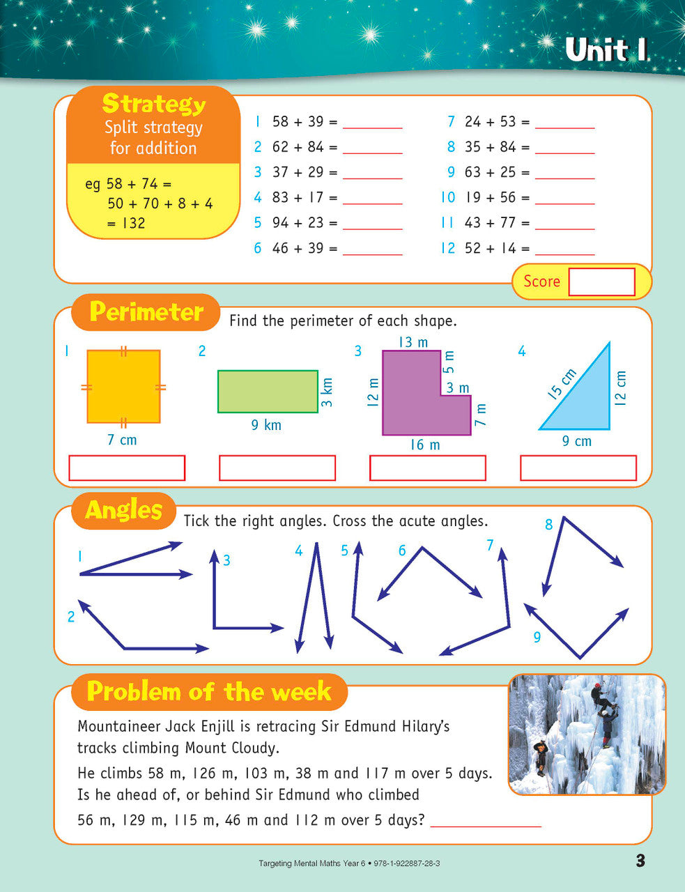 Sample inside page from the Targeting Mental Maths Year 6 2023 Curriculum Edition workbook, taken from the publisher product gallery